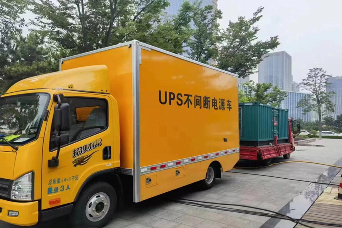 镇远发电机租赁施工现场
