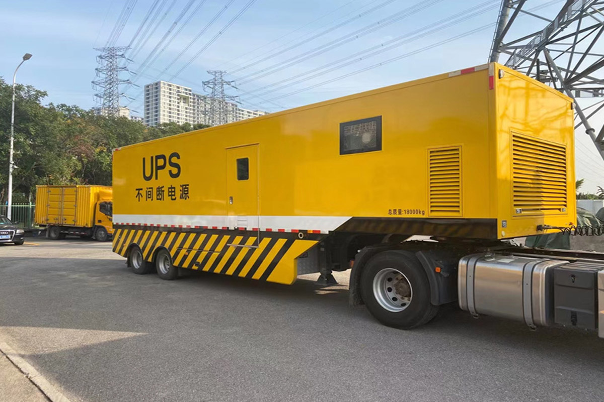 镇远发电机租赁施工现场