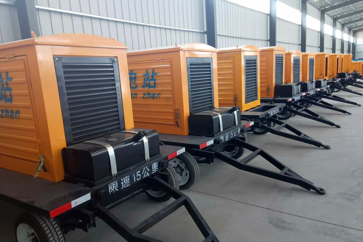镇远发电机租赁施工现场